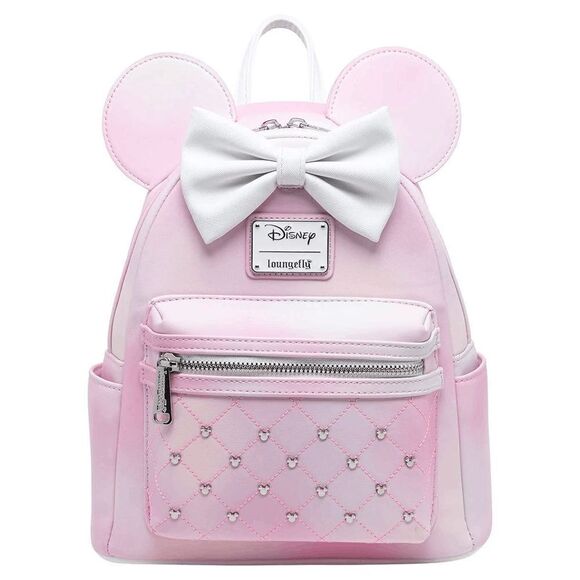 Loungefly Disney The Minnie Mouse Pink Princess Mini Backpack - Picture 1 of 7